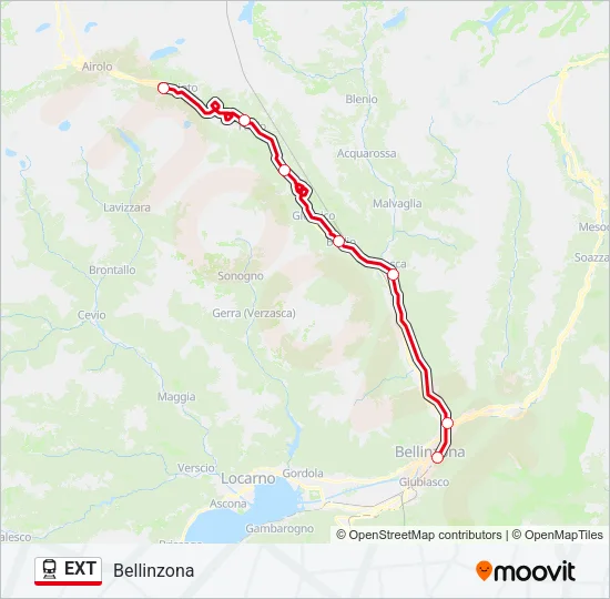 EXT Train Line Map
