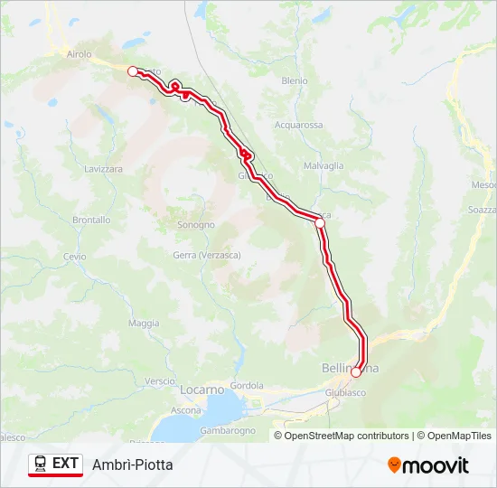 EXT Train Line Map