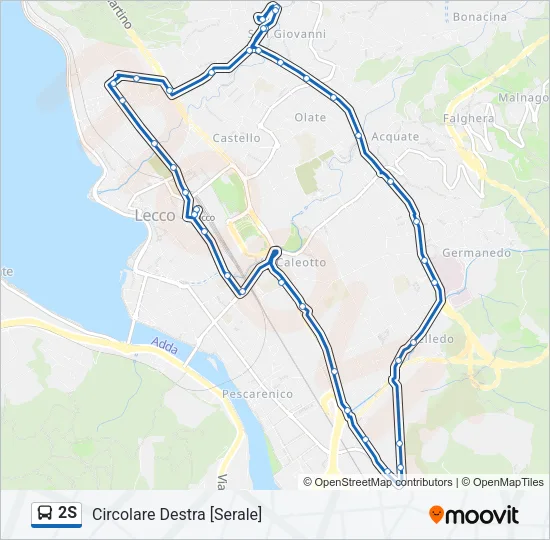 2S Bus Line Map