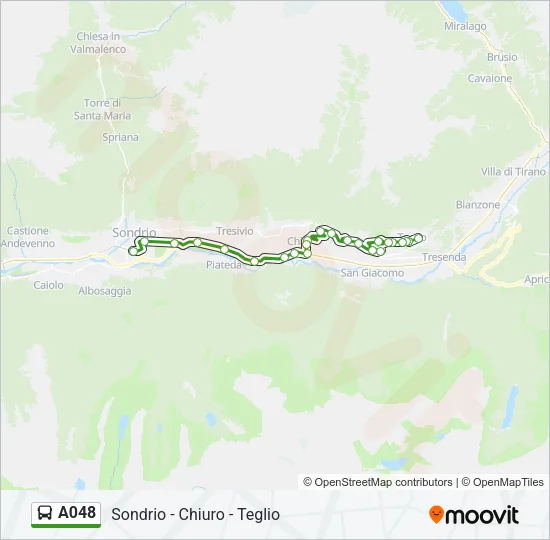 A048 Bus Line Map