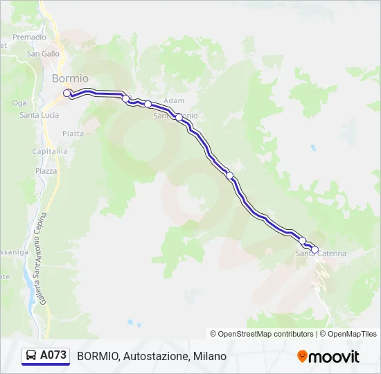 A073 Bus Line Map