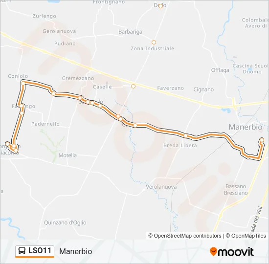 LSO11 Bus Line Map