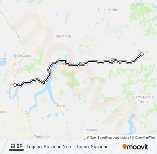 BP Bus Line Map
