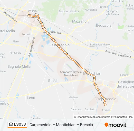 LSO33 Bus Line Map