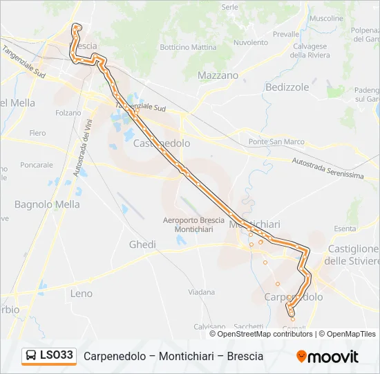 LSO33 Bus Line Map