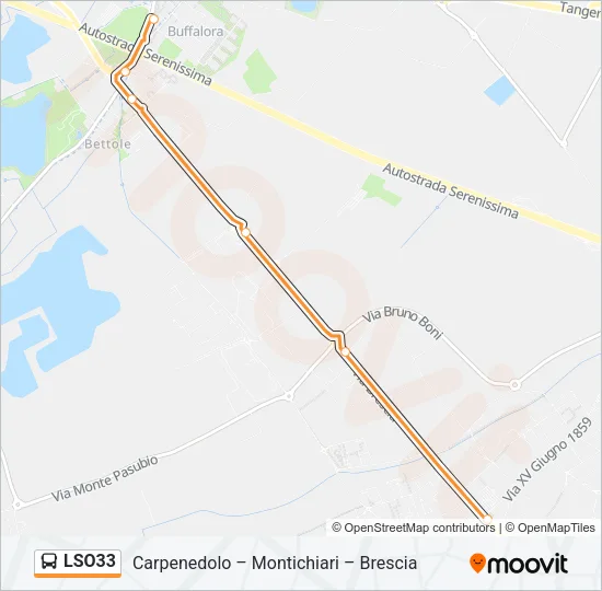 LSO33 Bus Line Map