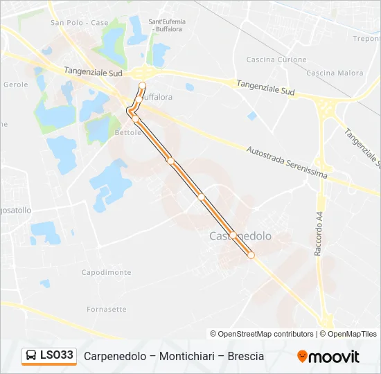 LSO33 Bus Line Map