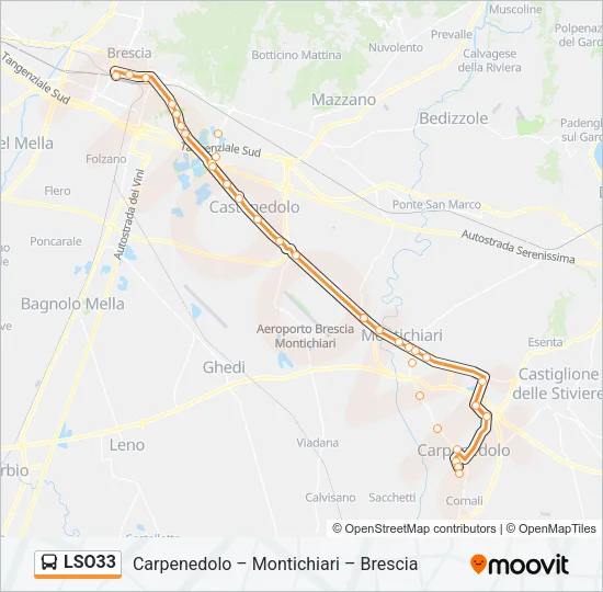LSO33 Bus Line Map