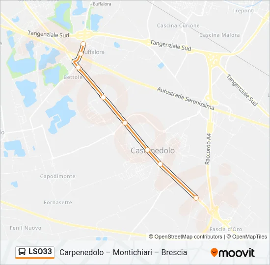 LSO33 Bus Line Map