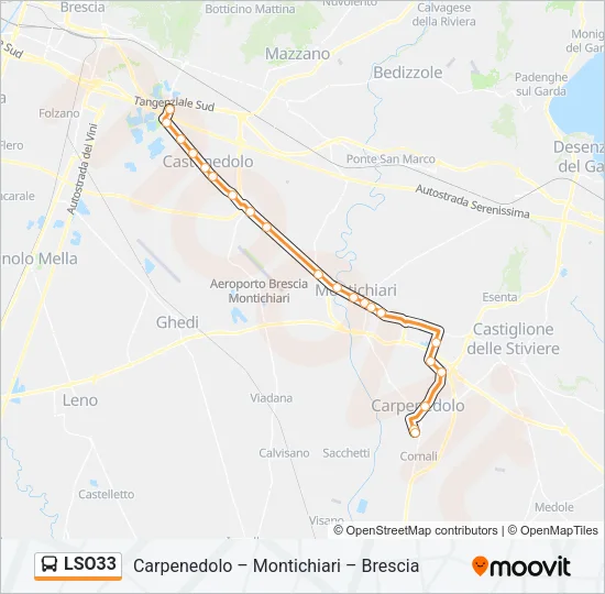 LSO33 Bus Line Map