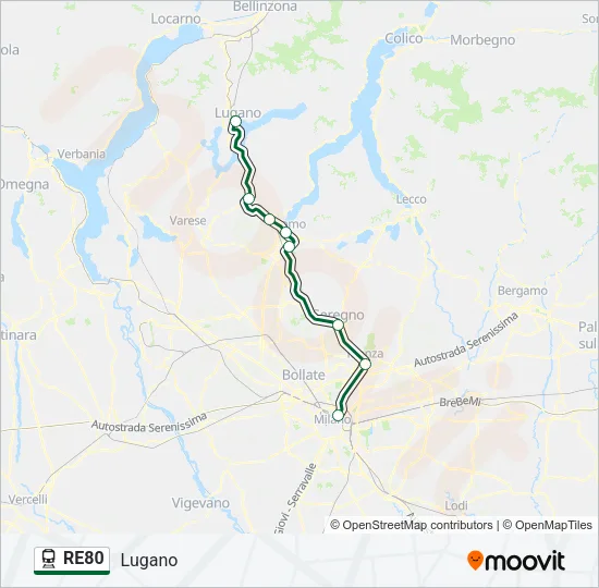 RE80  Line Map