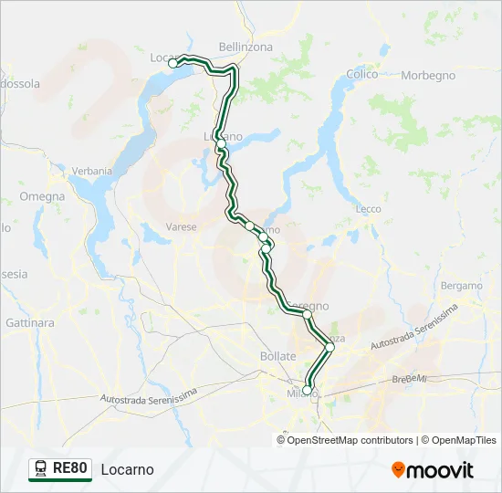RE80  Line Map