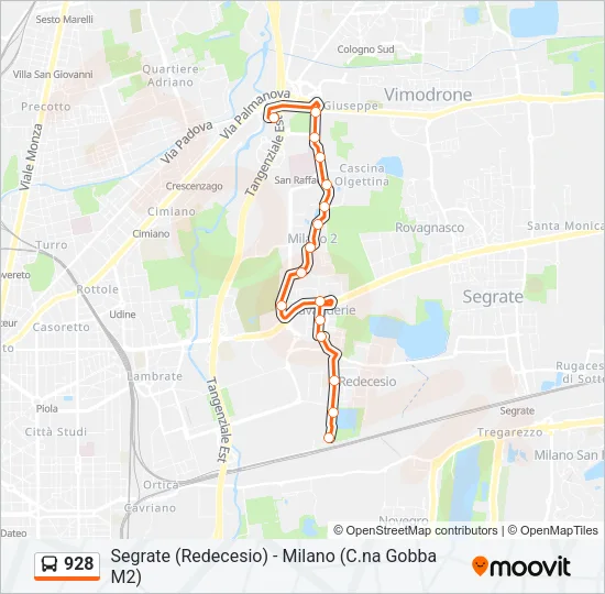 928 Bus Line Map