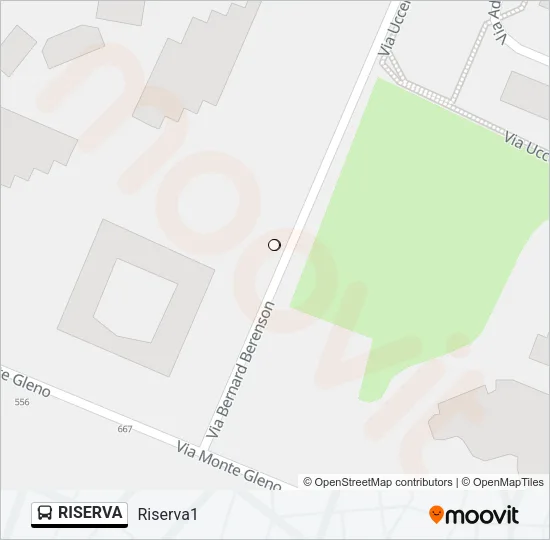 RISERVA Bus Line Map