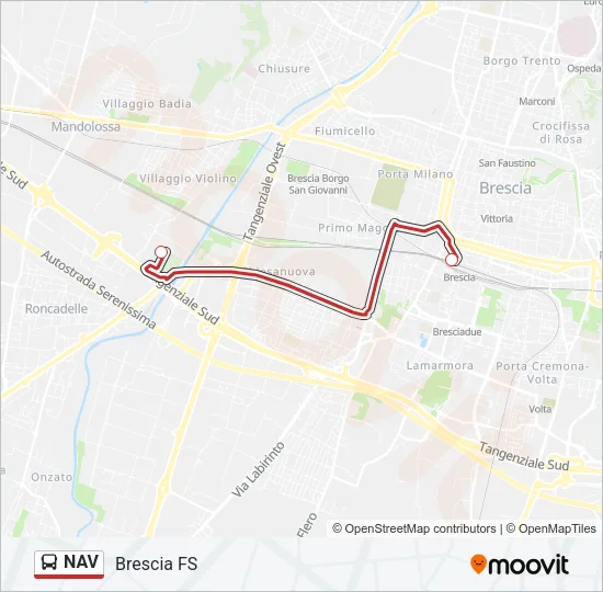 NAV Bus Line Map