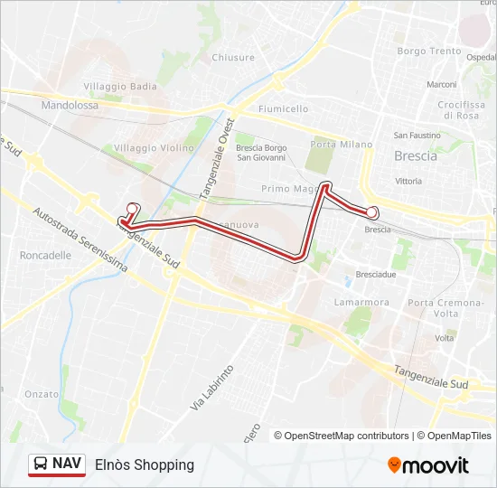 NAV Bus Line Map