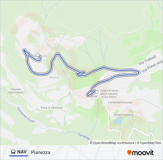 NAV Bus Line Map