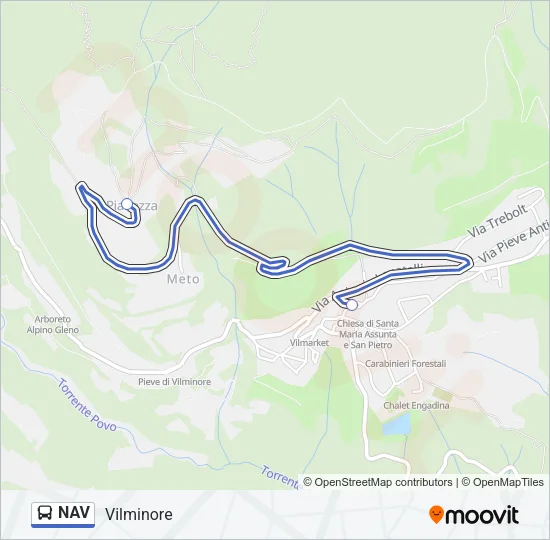 NAV Bus Line Map