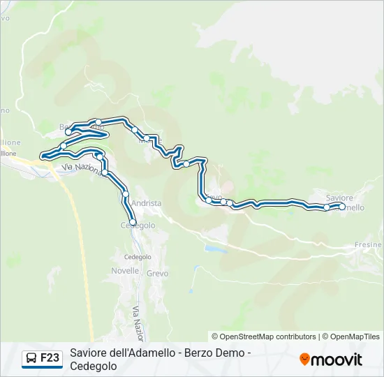 F23 Bus Line Map