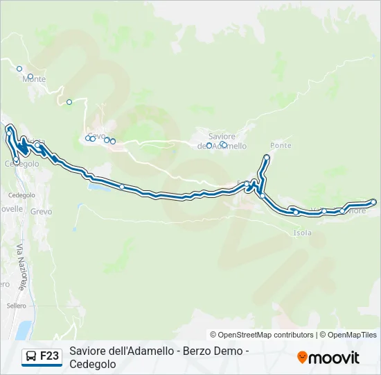 F23 Bus Line Map