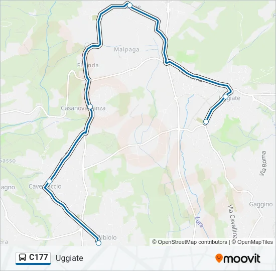 C177 Bus Line Map