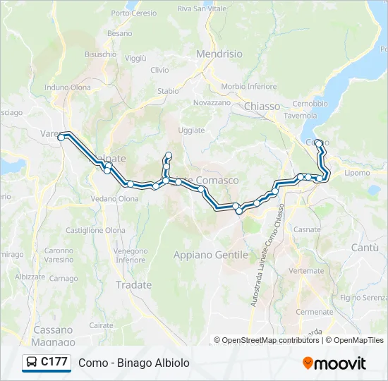 C177 Bus Line Map