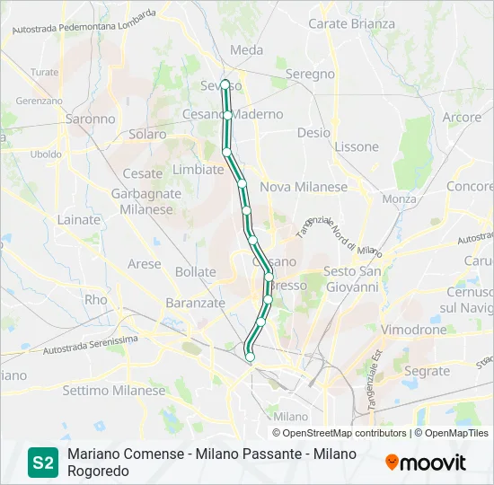S2  Line Map