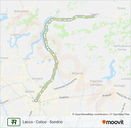 R13 Train Line Map