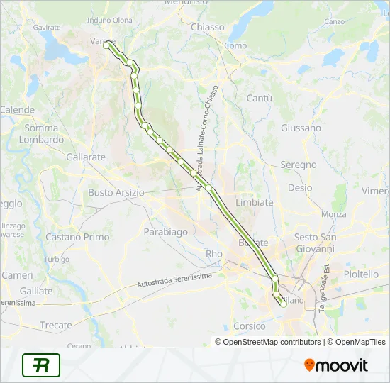 R22  Line Map
