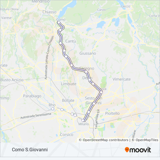 S11 Route Schedules Stops Maps Como S Giovanni