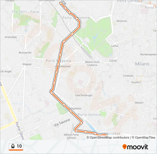 10 Light Rail Line Map
