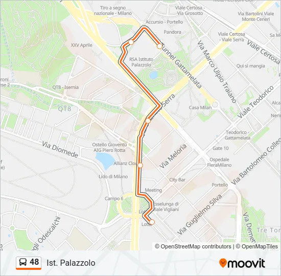 48 Bus Line Map