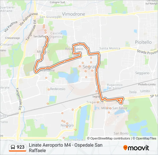 923 Bus Line Map