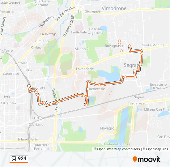 924 Bus Line Map