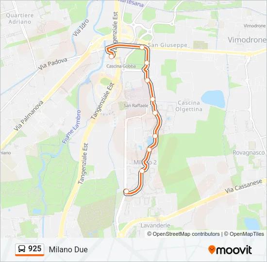925 Bus Line Map