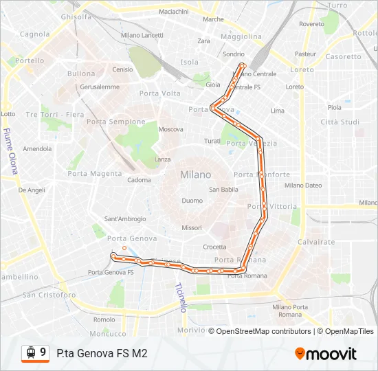 9 Light Rail Line Map