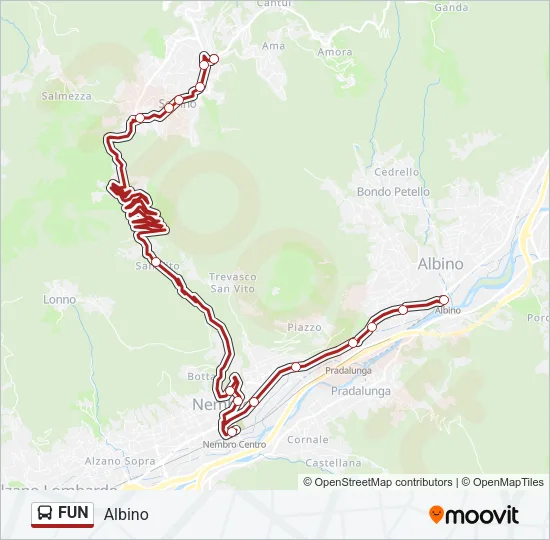 FUN Bus Line Map