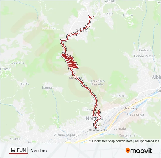 FUN Bus Line Map