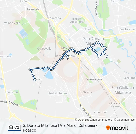 C2 Bus Line Map