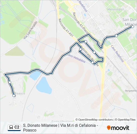 C2 Bus Line Map