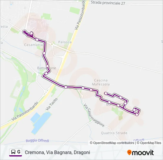 G Bus Line Map