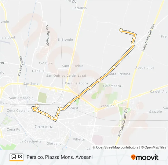 I3 Bus Line Map
