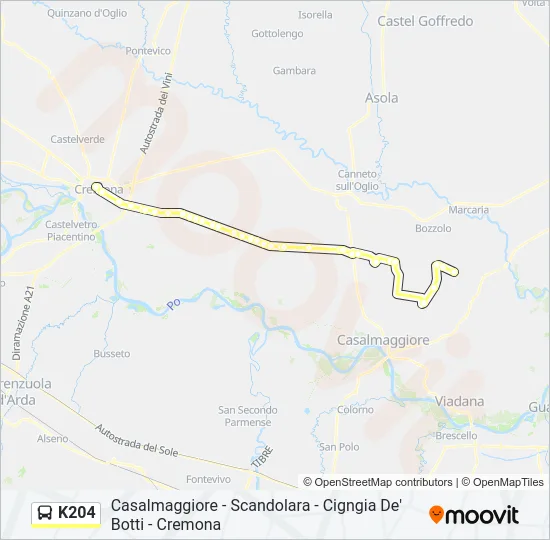 K204 Bus Line Map