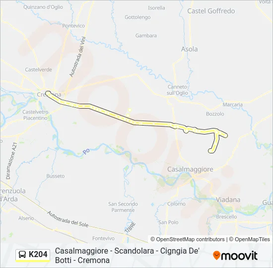 K204 Bus Line Map