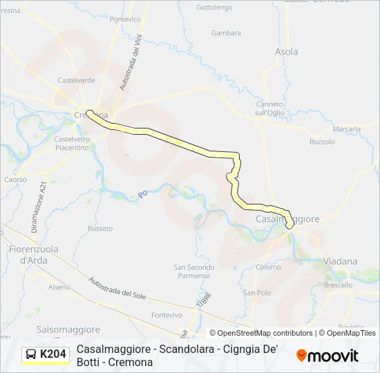 K204 Bus Line Map