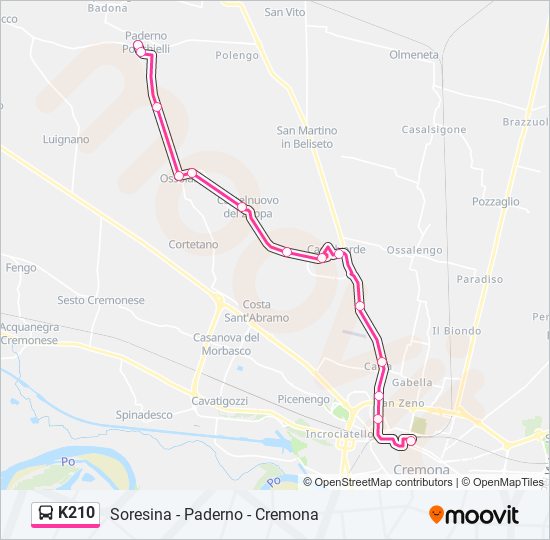 K210 bus Line Map