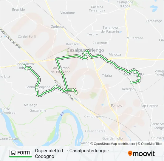 FORTI Bus Line Map