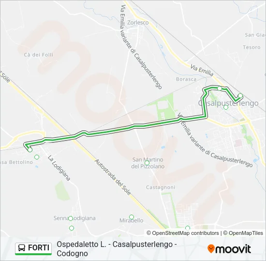 FORTI Bus Line Map