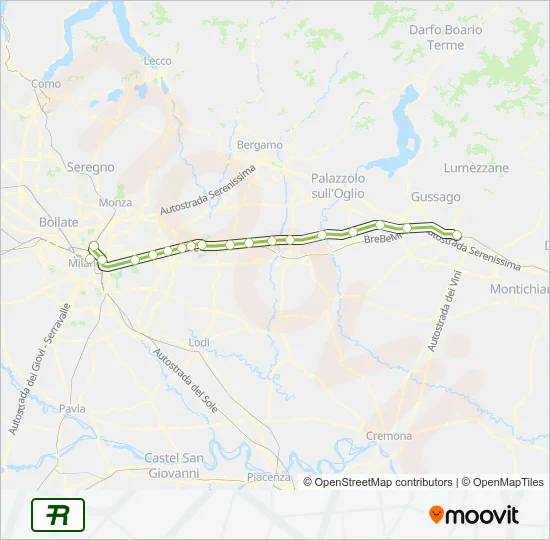 R4 Train Line Map
