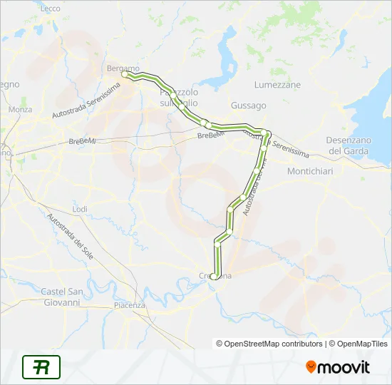 R5 Train Line Map